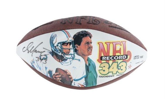 Dan Marino NFL Touchdown Record Limited Edition Signed Football 650/1500 (UD Authenticated)